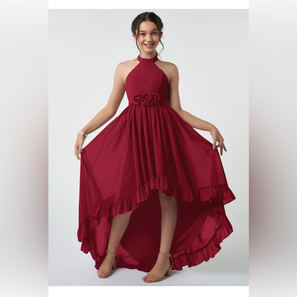 AZAZIE HERMIONE JUNIOR BURGUNDY J14 NEW WITH TAGS